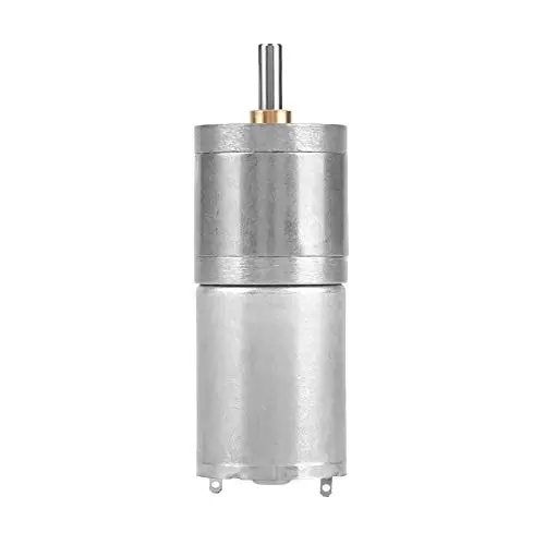 DC Gear Motor, 12V 25GA-370 Full Metal Brush Gear Motor High Torque Low Speed Reduction Geared Motor Centric Output Shaft 25mm Outer Diameter Gearbox for Electronic Lock(12V 100RPM)