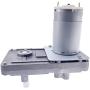 24V Worm Gear Motor 12V Reducer 20-157RPM DC High Torque Electric Motor Metal Gear Reverse Self Lock for Automation Equipment (12V 105RPM)