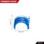RC 540 550 Motor heatsink Without Fan Side Vented Alloy Aluminum Heat Sink Cooling for 1/10 RC Truck/Boat HSP HPI Wltoys Himoto Redcat 1Pcs(Blue)