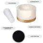 Divit Shilp Mortar and Pestle, Made of Heavy Duty Polished Hard Stone, Natural Stone Grinder for Spices, Pastes, Herbs, Seasoning etc. (Marble with Brass Base)
