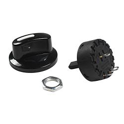 HQRP Rotary Switch with Knob 120V 8A 1-Pole 2-Way SPDT