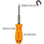 KER 7 in 1 Multifunctional Screwdriver Household Screwdriver Replaceable Bit Screwdriver Magnetic Screwdriver Professional Repair Tool