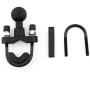 BarBaren Motorcycle Handlebar Ball mount with Stainless Steel U-Bolt & 1 inch Ball For 22mm 7/8