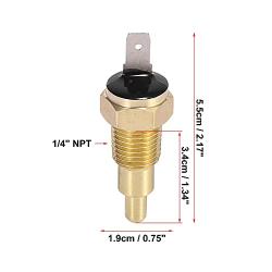 X AUTOHAUX Universal Automotive Radiator Engine Cooling Fan Temperature Thermostat Sensor Switch 1/4