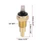 X AUTOHAUX Universal Automotive Radiator Engine Cooling Fan Temperature Thermostat Sensor Switch 1/4