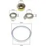 1 Set E-Bike Hub Motor Nuts Bike Safety Washers Electric Bicycle Wheel Lock Nuts Motor Axle Bolt Screw for 750W-1500W Motors with 14mm Shaft