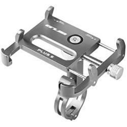 DS. DISTINCTIVE STYLE Aluminum Universal Bike Phone Mount for 31.8 mm Handlebar 360 Degree Rotatable Motorcycle Phone Holder Adjustable Cycling Phone Mount - Titanium