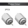 Fielect 2Pcs DC Motor 1.5-6V 5000-20000RPM Micro Motor Mini Motor Electric Motor Round Shaft for RC Boat DIY Airplane Toys Model DIY Hobby