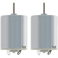 Fielect DC Motor 6V 11000RPM 0.35A Micro Motor Electric Motor Round Shaft for RC Boat DIY Airplane Toys Model DIY Hobby, 2 PCS