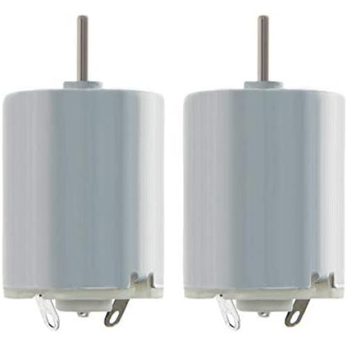 Fielect DC Motor 6V 11000RPM 0.35A Micro Motor Electric Motor Round Shaft for RC Boat DIY Airplane Toys Model DIY Hobby, 2 PCS