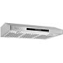 Empava Ducted Under Cabinet Range Hood with Soft Touch Controls Sealed Aluminum Motor 4 Speeds Fans Baffle Filters and LED Lights in Stainless Steel 500CFM, 36 Inch