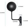 Motorcycle Helmet Rack Set of 3 Helmet Holder Wall Mount Include 180° Rotation Motorcycle Helmet Holder with 2 Hooks and Helmet Hooks Wall Mount for Jackets Caps Motorcycle Helmet Accessories