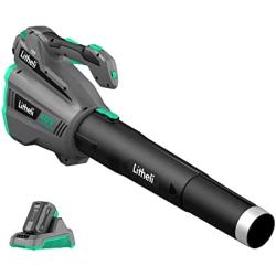 Litheli Cordless Leaf Blower 40V, Battery Leaf Blowers for Lawn Care, with Brushless Motor, Axial Blower for Blowing Leaf, Dust, Snow, Debris, with 2.5Ah Battery & Charger Included, Black