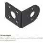 MECCANIXITY Motor Base Motor Mounting Bracket Holder 32x26x32mm Black for Gear Motor 4 Pack