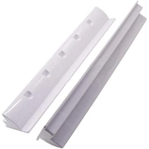 Cabilock 2pcs Solar Panel Side Mounting Brackets Marine Caravan Motorhome RV Solar Panel Side Mount Brackets Solar Panel Roof Installation Clamps White