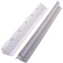 Cabilock 2pcs Solar Panel Side Mounting Brackets Marine Caravan Motorhome RV Solar Panel Side Mount Brackets Solar Panel Roof Installation Clamps White
