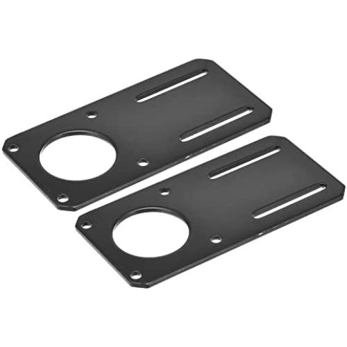 MECCANIXITY Motor Bracket Motor Mounting Holder 132x65mm Black for NEMA 23 Stepper Motor 2pcs