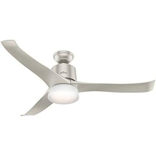 Hunter Symphony Indoor Wi-Fi Ceiling Fan with LED Light and Remote Control, 54