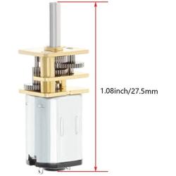 Fielect DC 12V 200RPM Mini Metal Gearwheel Micro Speed Reduction Motor Mini Gear Box Motor GA12-N20