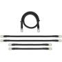 Aftermarket 1/0 Gauge Golf Cart Battery Cables Fits EZGO Medalist 36V 36 Volt Golf Carts (1986 to 1994) 5 Piece Set