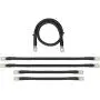 Aftermarket 1/0 Gauge Golf Cart Battery Cables Fits EZGO Medalist 36V 36 Volt Golf Carts (1986 to 1994) 5 Piece Set