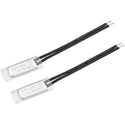 uxcell KSD9700 Thermostat, 90℃ Normally Close Temperature Switch Thermal Switch, N.C 10A Metal Temperature Controller 2pcs