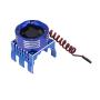 RC Motor Heatsink with 21000 RPM Cooling Fan, Aluminum Motor Radiator with RGB Brushless Engine Motor Heat Sink for 1/8 1/10 Car Truck Buggy SCX10, Tamiya ARRMA Axial TRAXXAS RC Car 4274 4268 Motor