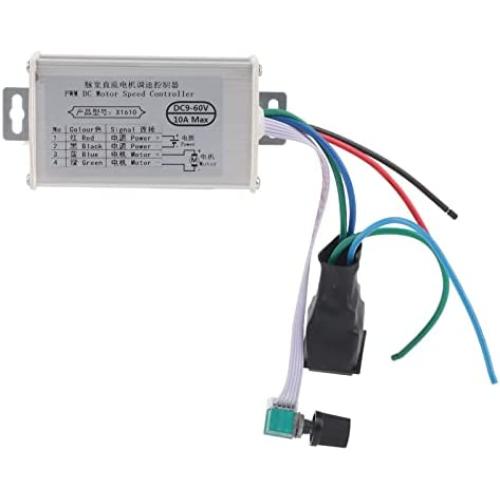 Gfnxk DC Motor Speed Controller,10A CW/CCW Motor Speed Regulator,9~60V PWM Controller,DC9-60V,Adjustable Motor Driver Switch