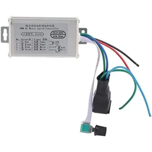 Gfnxk DC Motor Speed Controller,10A CW/CCW Motor Speed Regulator,9~60V PWM Controller,DC9-60V,Adjustable Motor Driver Switch