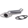 JRL 32mm-40mm Silver Offset Intake Manifold and Gasket For 49cc 66cc 80cc Motorized Bike Motorised Bicycle (Silver)