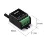 ZHOFONET 12V Remote Control Switch,10A Mini Wireless Relay Switch,Dry Contact Relay 328ft Long Range Switch for Lights,Garage Door and Security Field