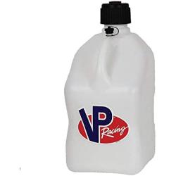 VP Racing Fuels 5 Gallon Square Motorsport Racing Liquid Container Utility Jug White (6 Pack)