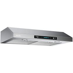 30 Inch Under Cabinet Range Hood with 900-CFM, 4 Speed Gesture Sensing&Touch Control Panel, Stainless Steel Kitchen Vent