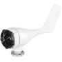 Wind Turbine Generator, Windmill Generator 800W Wind Turbine Businesses 5 Blade Wind Controller Turbine Generator Kit for Boats, Terraces, Cabins or Home(White 24V)