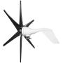 coldwind Wind Turbine Generator + Controller 6 Black Blades Horizontal Windmill Strong Power Powered Electric Aerogenerator Green Energy Generating-Black 48v