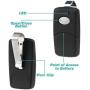 2X Garage Door Remote Opener for Linear Multi-Code 3089 308911 MCS308911 (Black)
