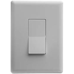 Home Automation Lighting, ZWAVE Plus Smart Switch by Ecolink, Lighting Control, White Single Rocker Style Light Switch Design (PN - SDLS2-ZWAVE5)