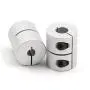 Zeberoxyz 2PCS Shaft Coupling 5mm to 8mm Aluminum Alloy Joint 25mm Length 20mm Diameter Stepper Motor Connector Rigid Coupler for 3D Printer CNC Machine DIY Model (5x8mm）