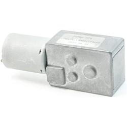 sourcing map Electric Geared Motor DC 12V 10000/154RPM Output Speed 2 Terminals 6mm Shaft Silver Tone