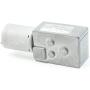 sourcing map Electric Geared Motor DC 12V 10000/154RPM Output Speed 2 Terminals 6mm Shaft Silver Tone