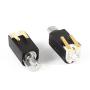 sourcing map Vibration Motor DC3V 4.4mm x 4.4mm x 8.2mm Black Electric 2000RPM Speed 2 Pcs