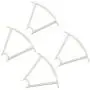 Main Blade Propellers CCW CW Replacement Propeller Guard Protectors Motors for Syma X21 X21W X22 X22W Drone Replacement RC Quadcopter Spare Parts Set White (Propeller Guard 4pcs)