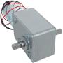 Fielect DC Worm Geared Motor 24V 30RPM High Torque Electric Gear Motor Turbine Worm Gear Box Reduction Motor, Double Shaft GW600