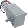 Fielect DC Worm Geared Motor 24V 30RPM High Torque Electric Gear Motor Turbine Worm Gear Box Reduction Motor, Double Shaft GW600