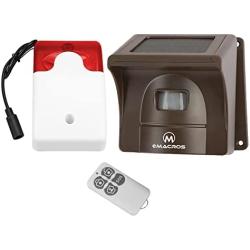 eMACROS Wireless Sound & Light Siren Outdoor Home Security Alarm System