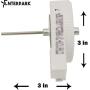 Enterpark DA31-00020E Replacement of Refrigerator Fan Motors for Samsung PS4138293 AP4136543
