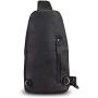 Genuine Leather Sling Bag Crossbody Motorcycle Bag Handmade Chest Bag Hiking Daypack Retro Shoulder Backpack (Darkgrey)