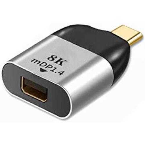 Cablecc USB-C Type C to Mini DP Displayport Converter Adapter 4K 2K 60hz for Tablet & Phone & Laptop
