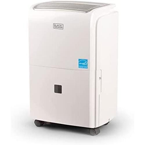 BLACK+DECKER 4500 Sq. Ft. Dehumidifier for Extra Large Spaces and Basements, Energy Star Certified, BDT50WTB