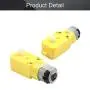 Fielect 2Pcs DC Electric Motor 3-6V TT Motor 1:120 Gear Motor Dual Shaft for Arduino Smart Car Robot Toys Cars Chassis Models Vibration Products (I Shape)
